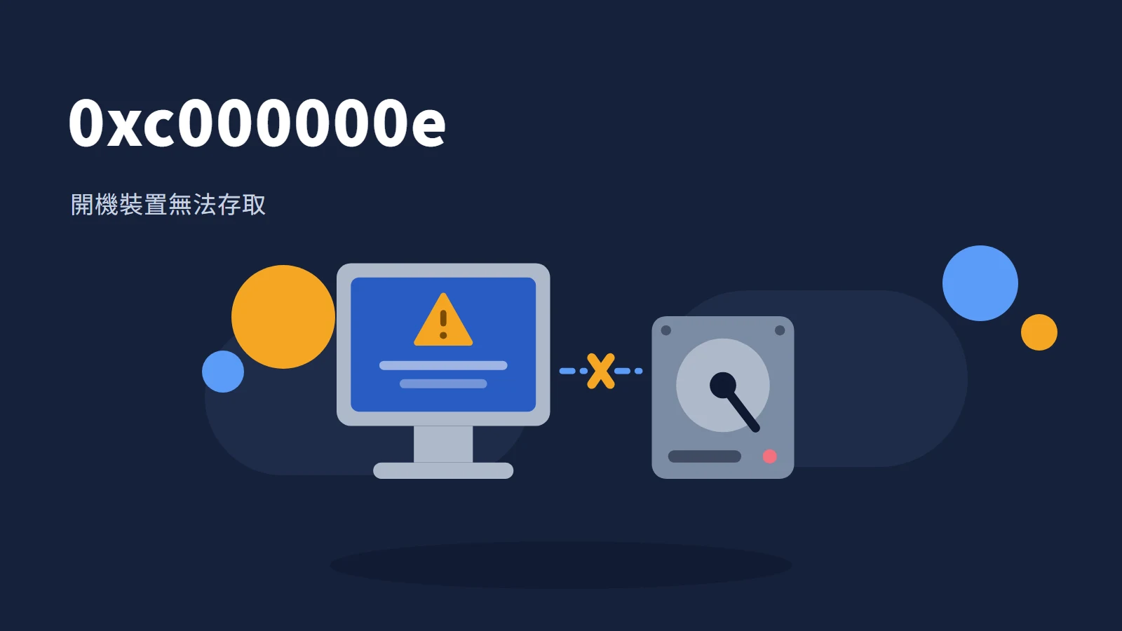 0xc000000e「未連接或無法存取所需裝置」：3 步自己排查，先別急著送修