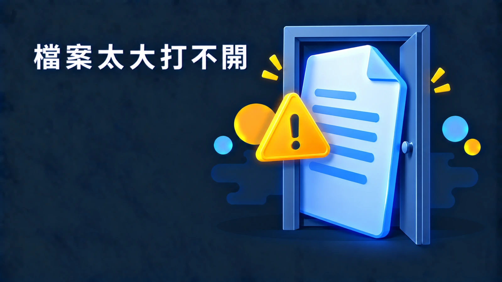 Word／Excel 說「檔案過大，無法開啟」？先看這三個上限